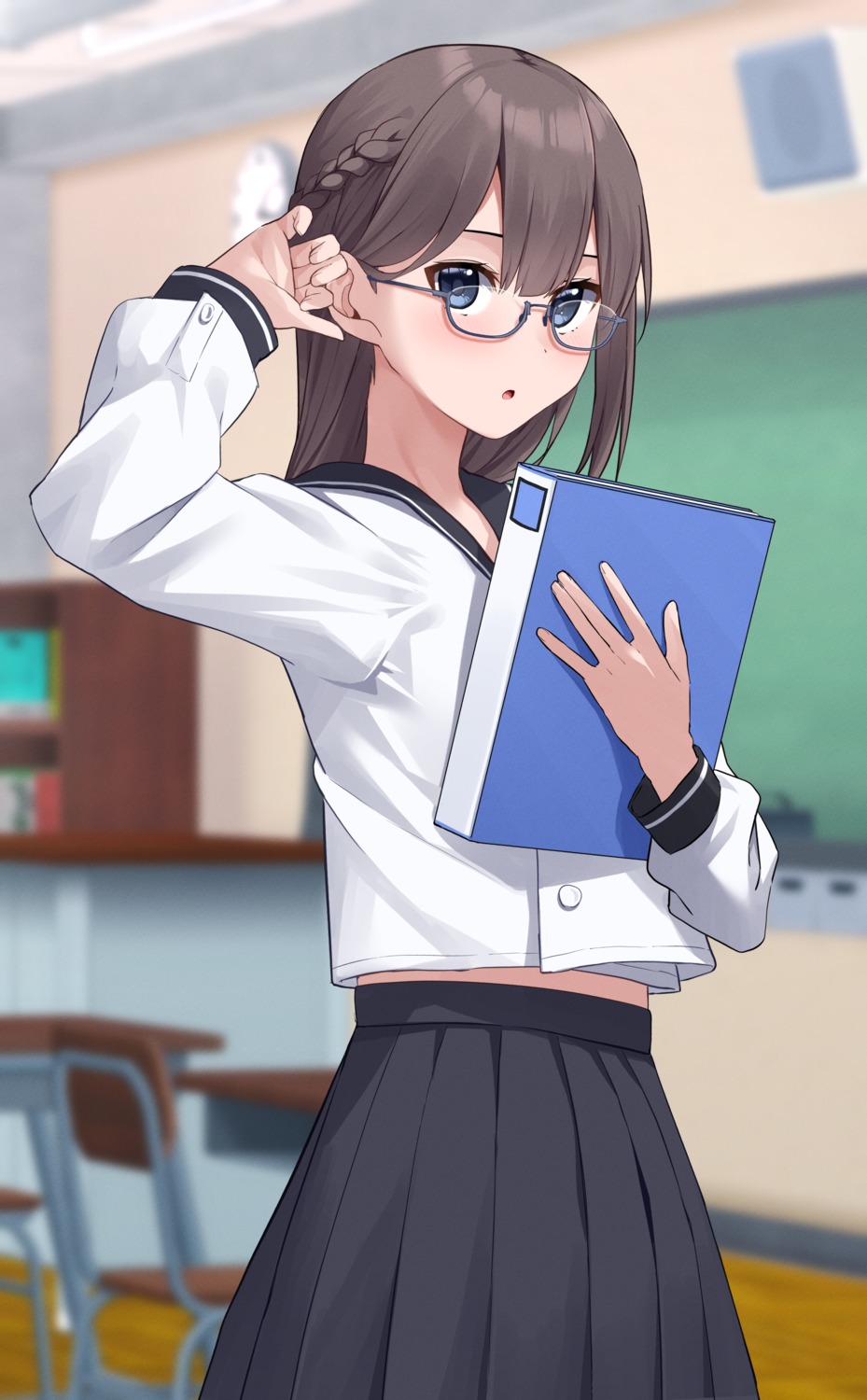 kiona, megane, seifuku