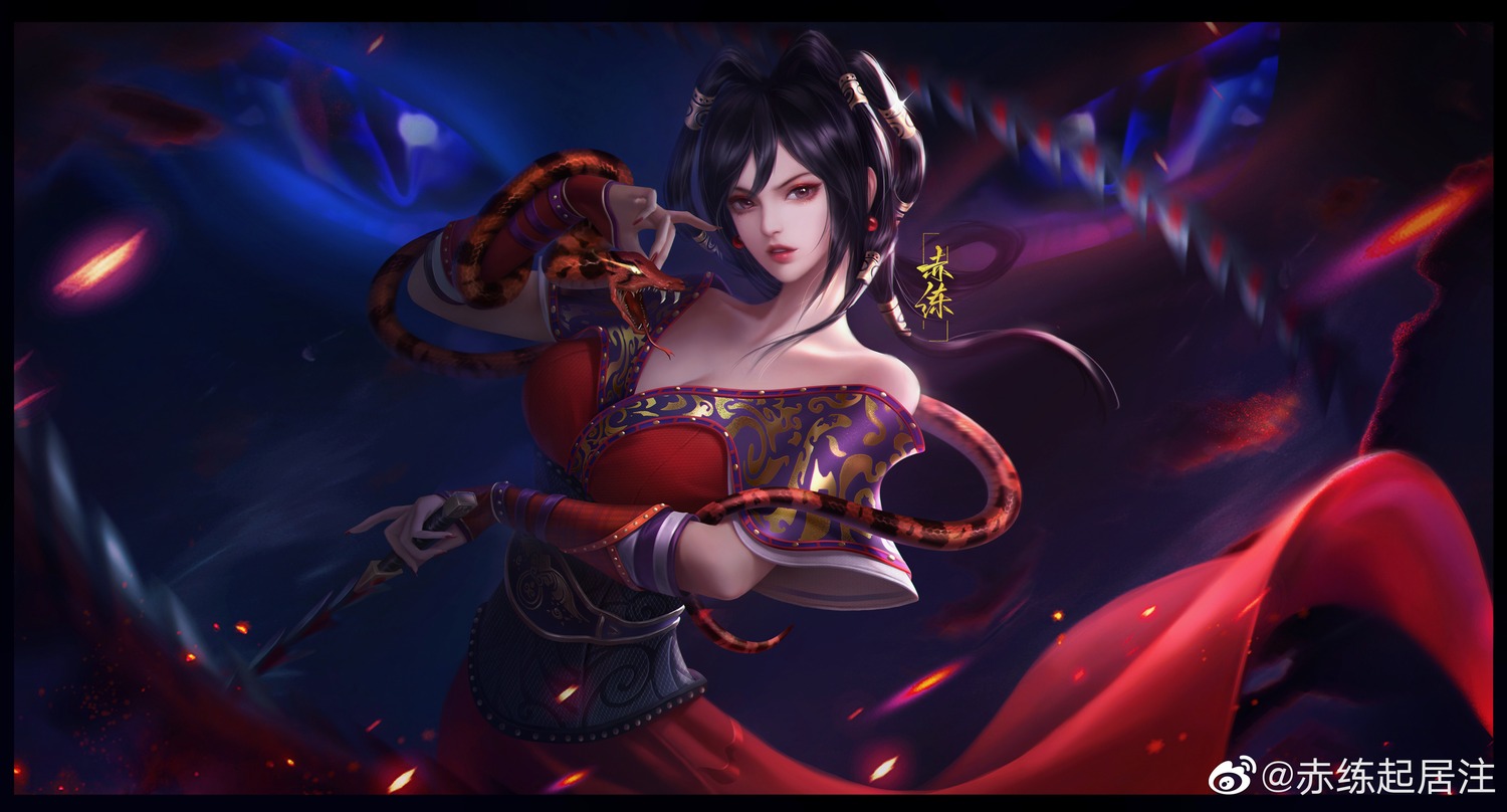 asian_clothes, chi_lian, no_bra, tagme, the_legend_of_qin