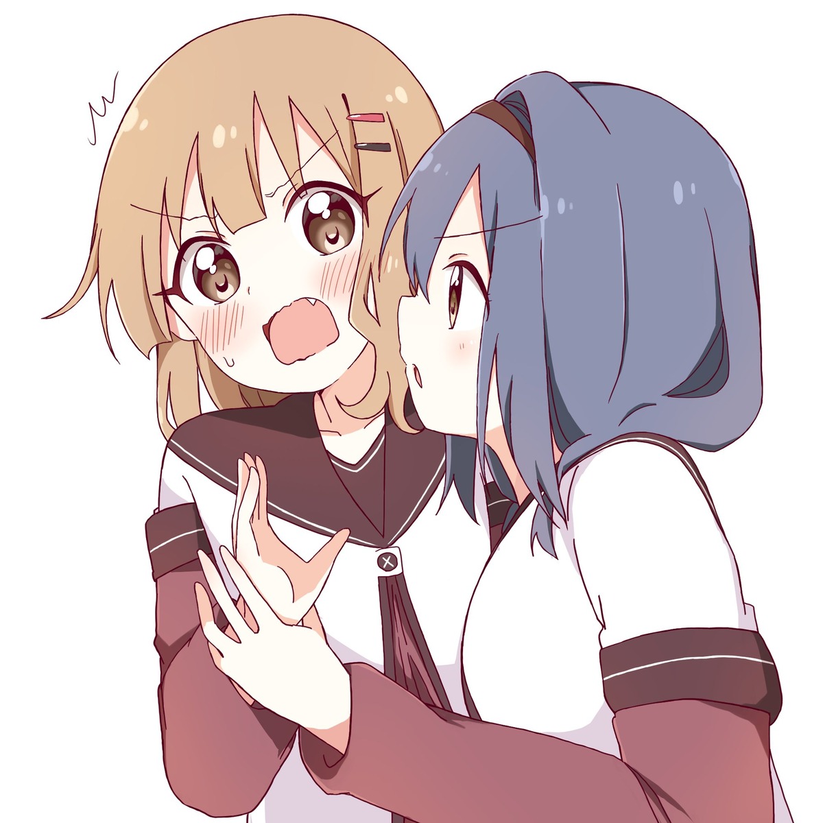 furutani_himawari, mesushio, oomuro_sakurako, seifuku, yuri, yuru_yuri
