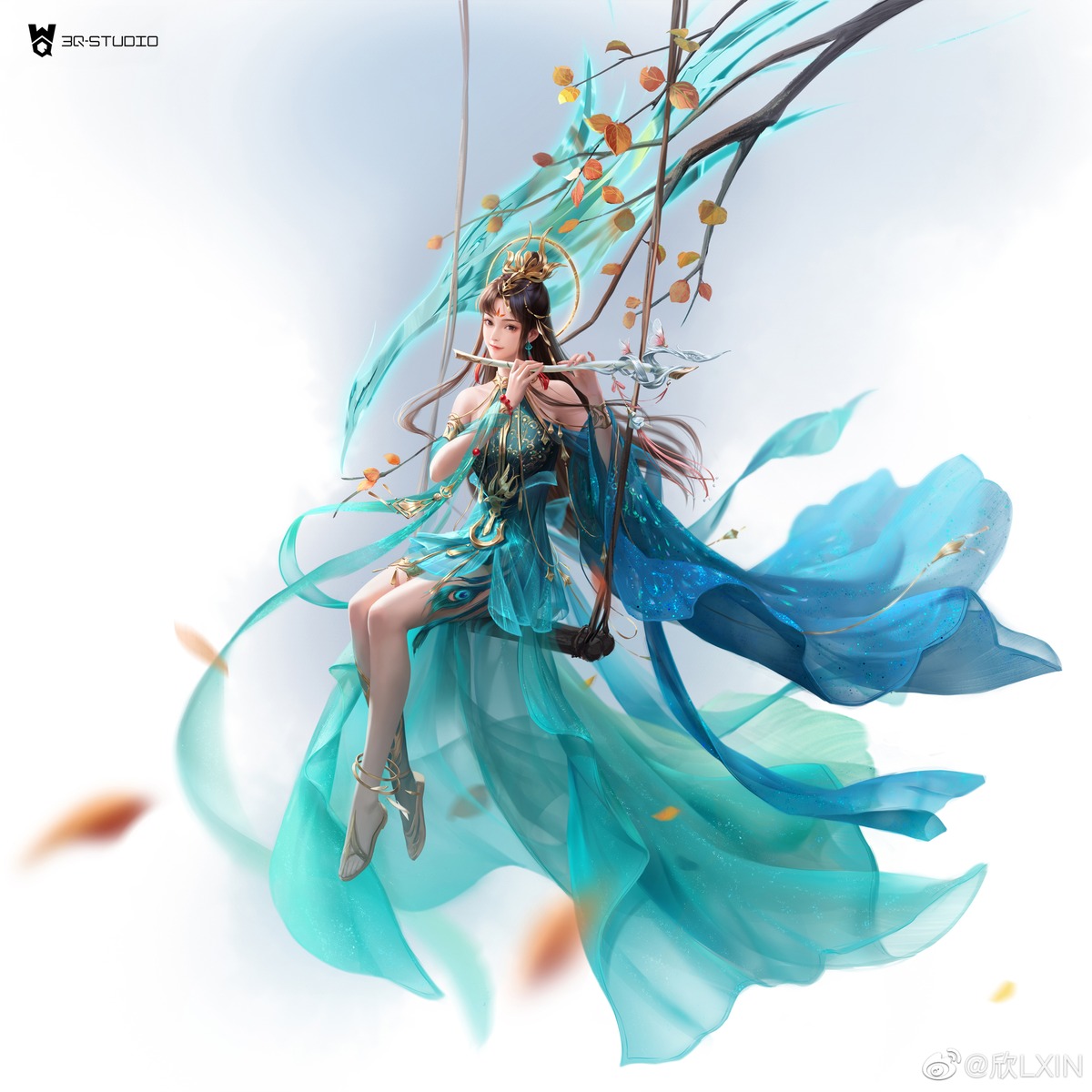 q3q_studio, qian_nv_you_hun, watermark, xin_lxin