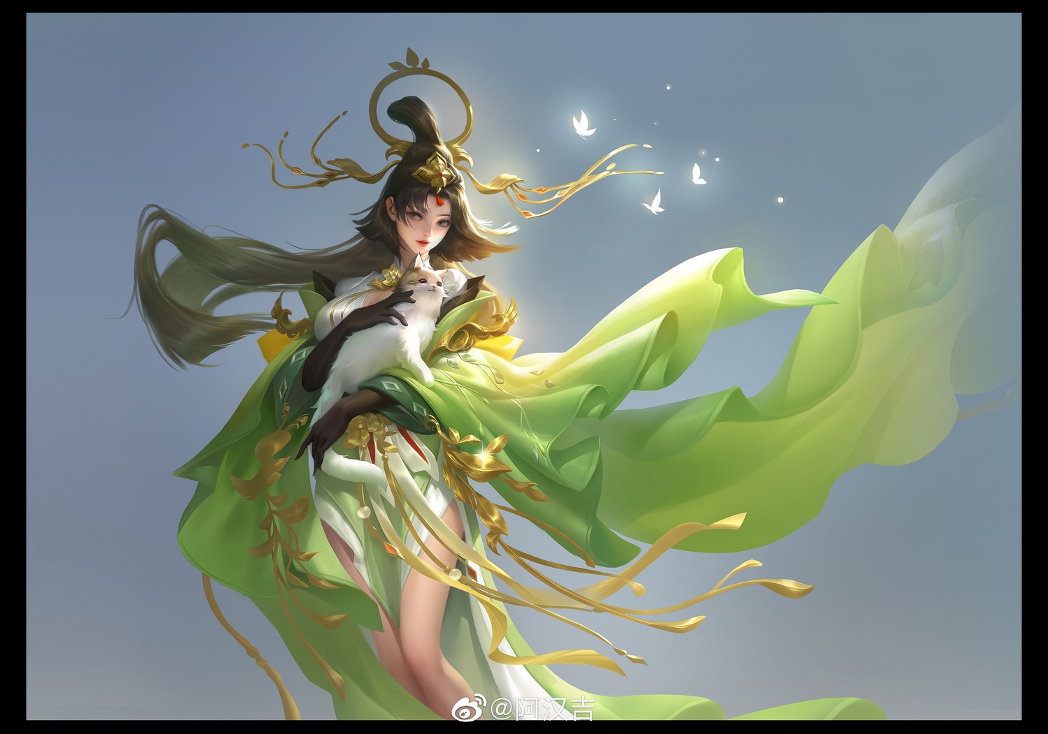 asian_clothes, hanji_zheng, hong_tu_zhi_xia, watermark