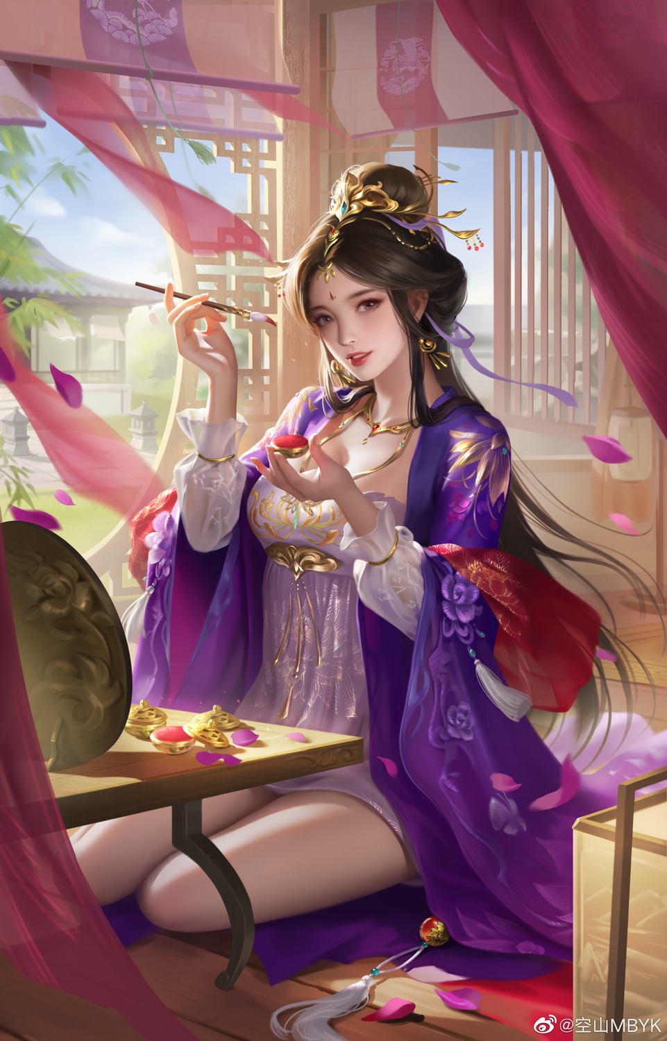 asian_clothes, da_qiao, higawari_naishitsu, kongsan, romance_of_the_three_kingdoms, watermark