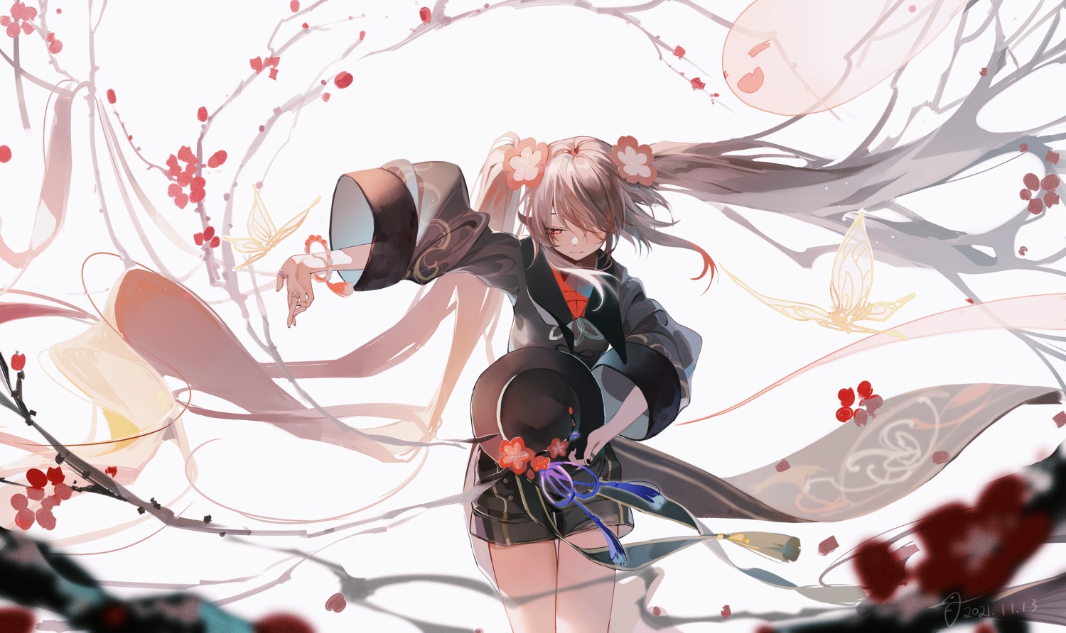 asian_clothes, genshin_impact, hu_tao, stuko