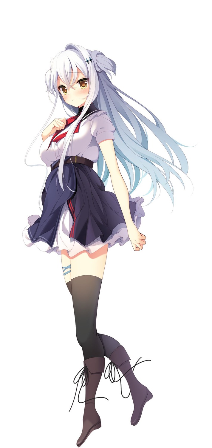 garter, kakehashi_kohaku, meikei_no_lupercalia, seifuku, sushimekabu, thighhighs, uguisukagura