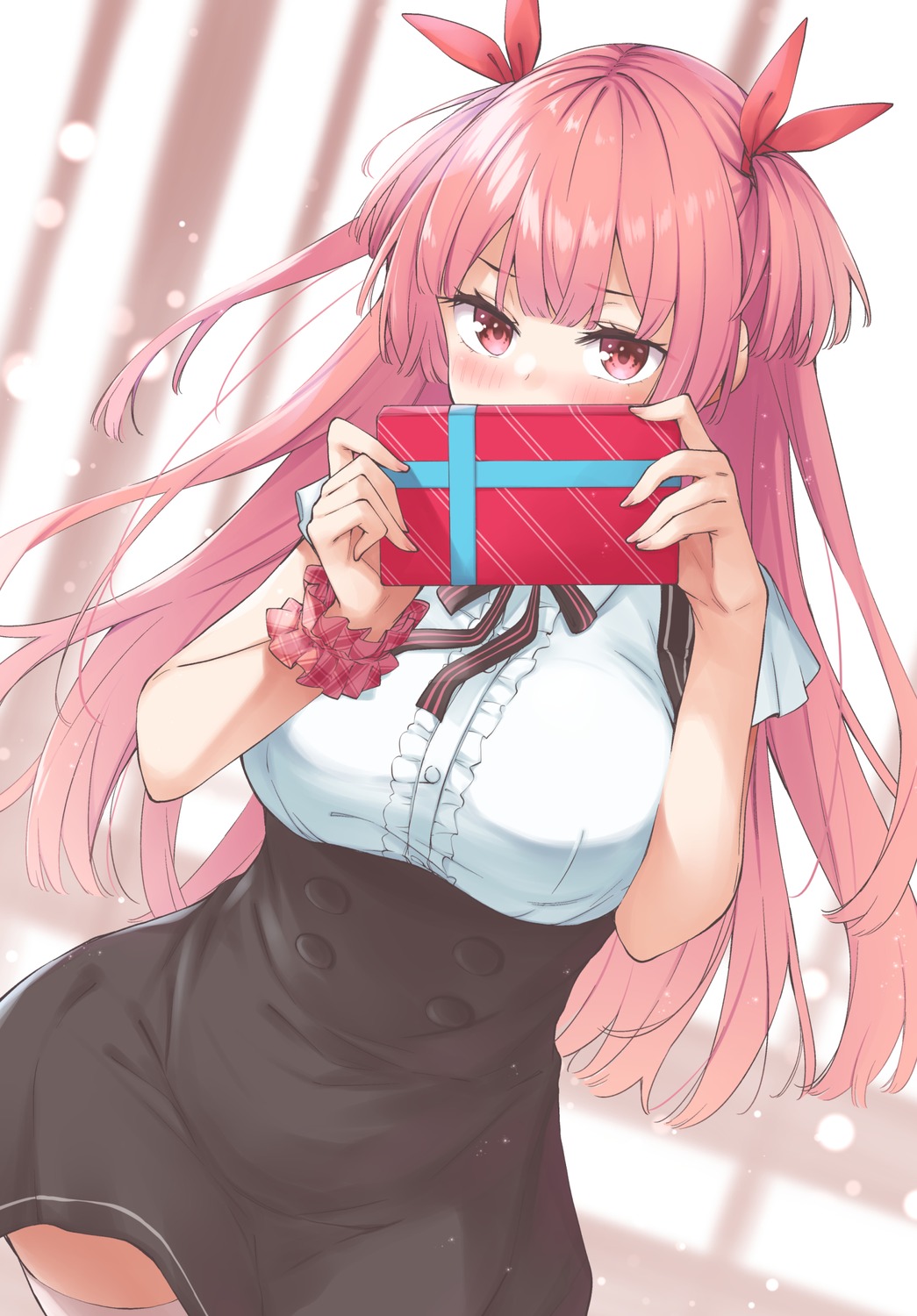 takahashi_tsubasa, thighhighs, valentine