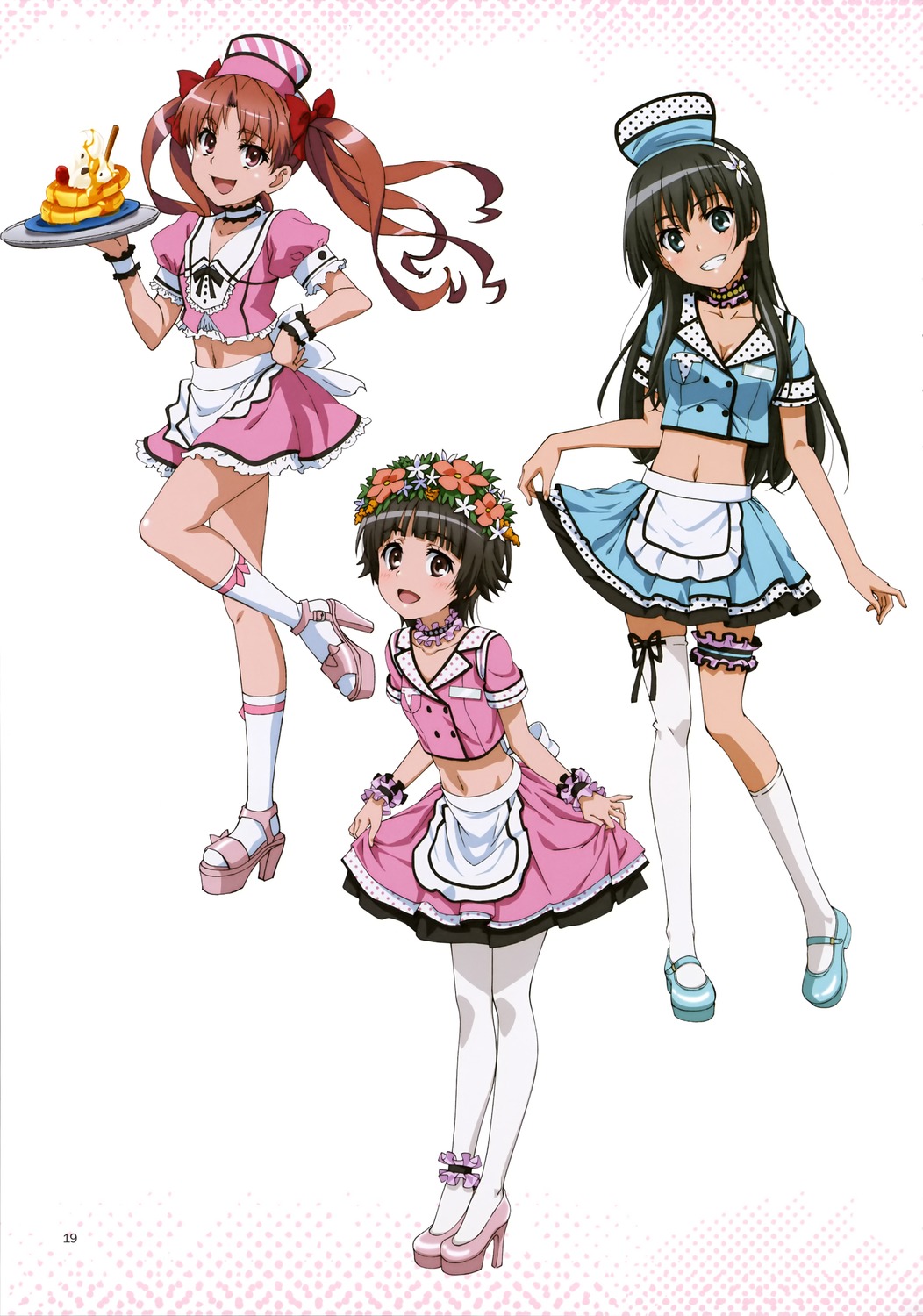 fujii_masahiro, garter, saten_ruiko, shirai_kuroko, takamitsu, thighhighs, toaru_kagaku_no_railgun, toaru_majutsu_no_index