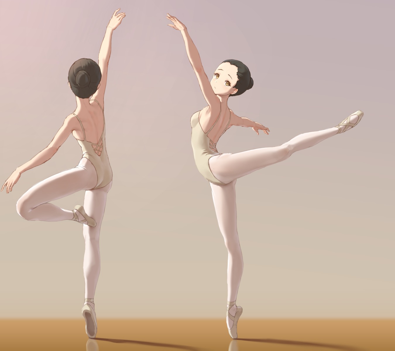 hina_koori, leotard, pantyhose, tokinohimitsu