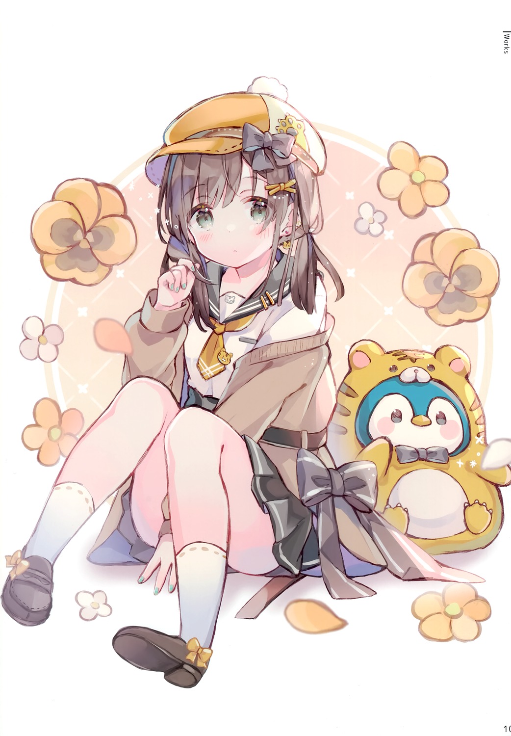 seifuku, sencha, sencyairo, skirt_lift, sweater
