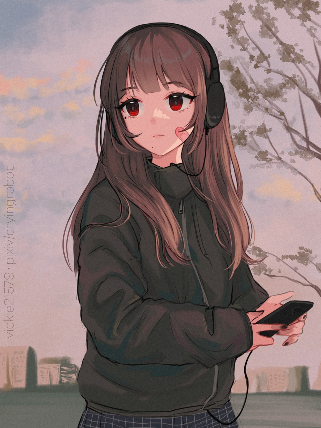 bandaid, headphones, vickie_(cryingrobot)