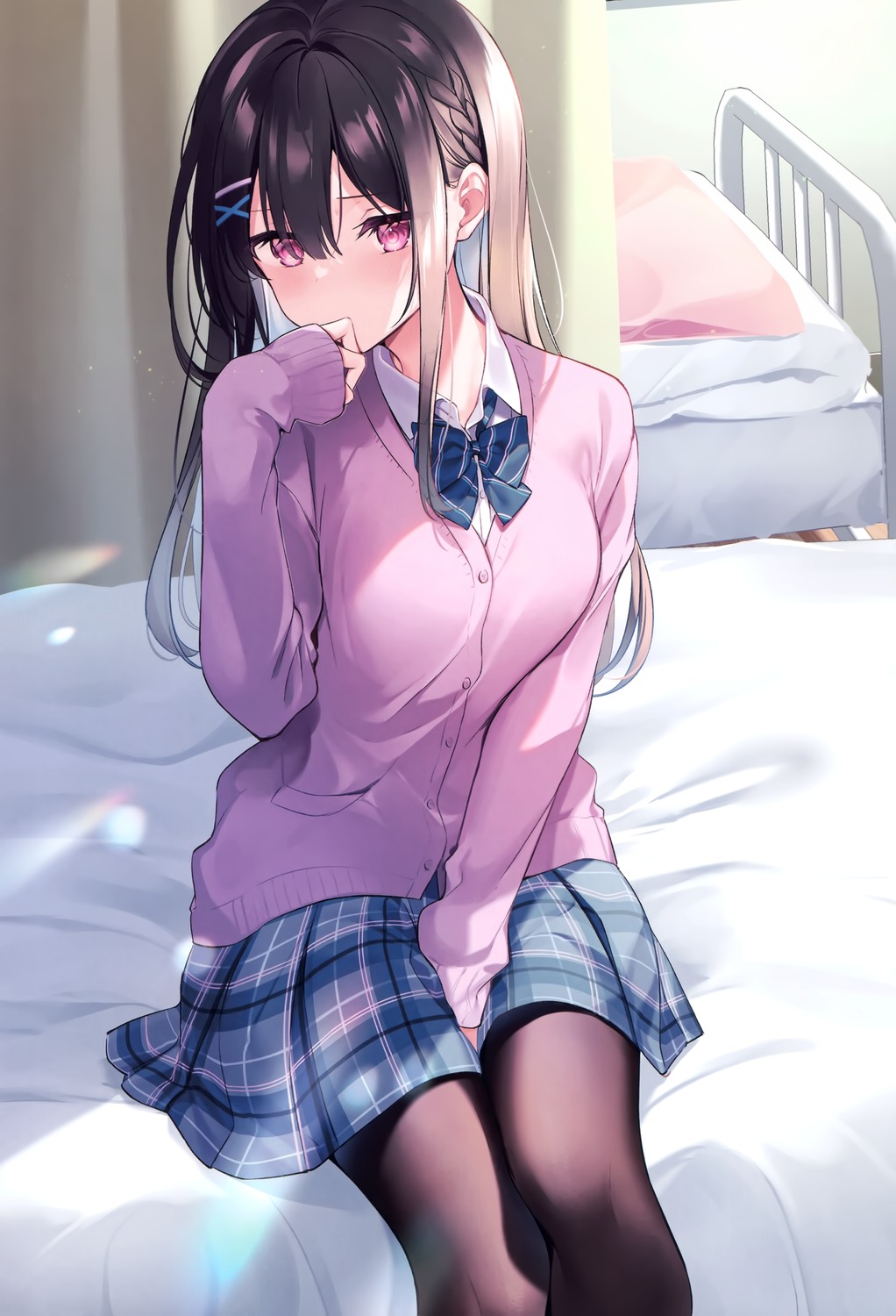kisaragi_yuri, koharu_shoujo, pantyhose, seifuku, sweater, tachibana_sara_(kisaragi_yuri)