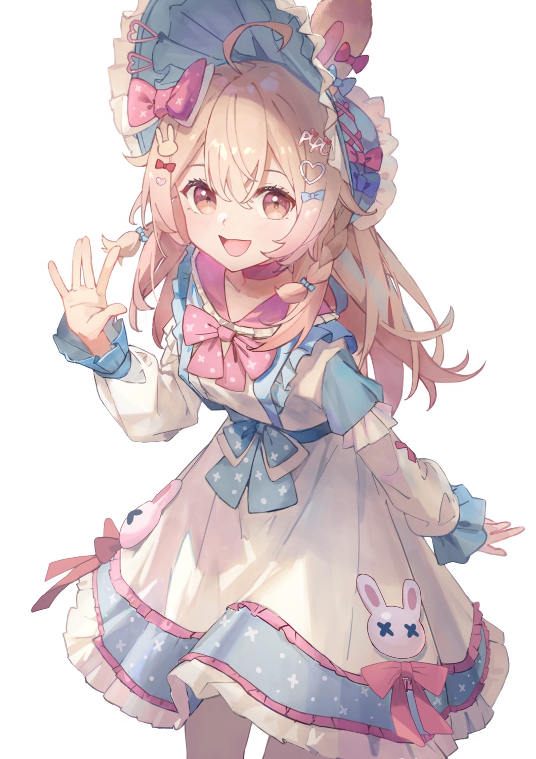 animal_ears, bunny_ears, dress, kobuta, lolita_fashion, pantyhose, phase_connect, pipkin_pippa