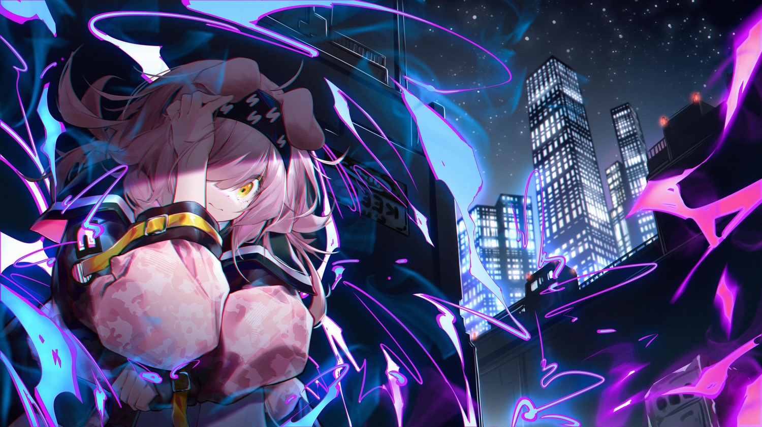animal_ears, arknights, goldenglow_(arknights), jiusan_naitan
