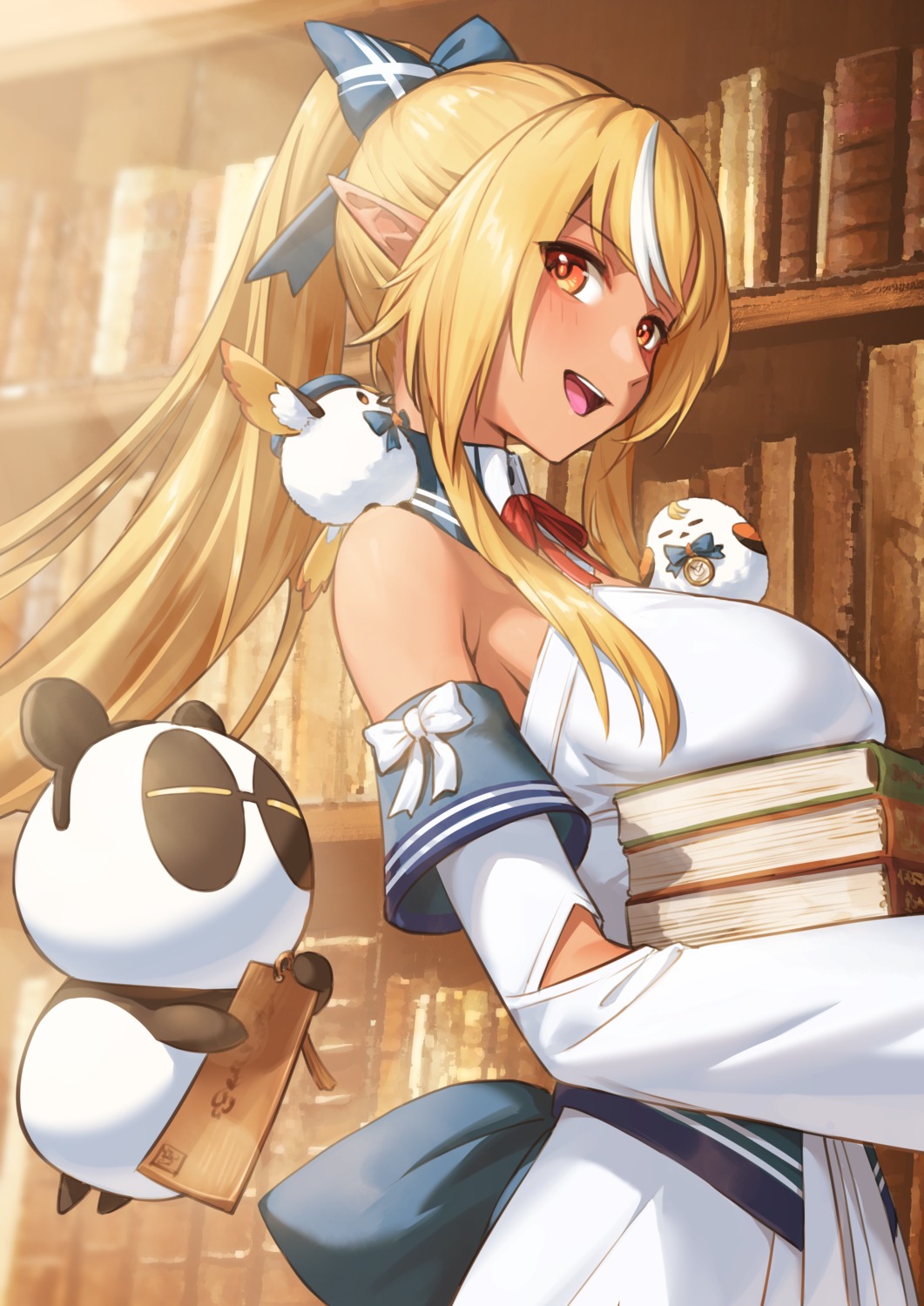 elf, hololive, nemoto_yuuma, pointy_ears, shiranui_flare
