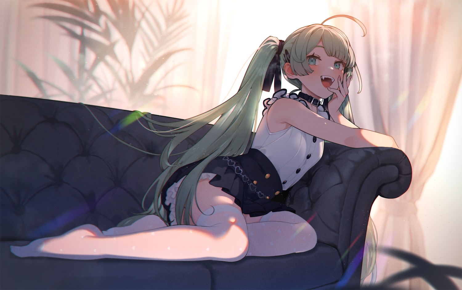 hatsune_miku, shirinda_fureiru, thighhighs, vocaloid