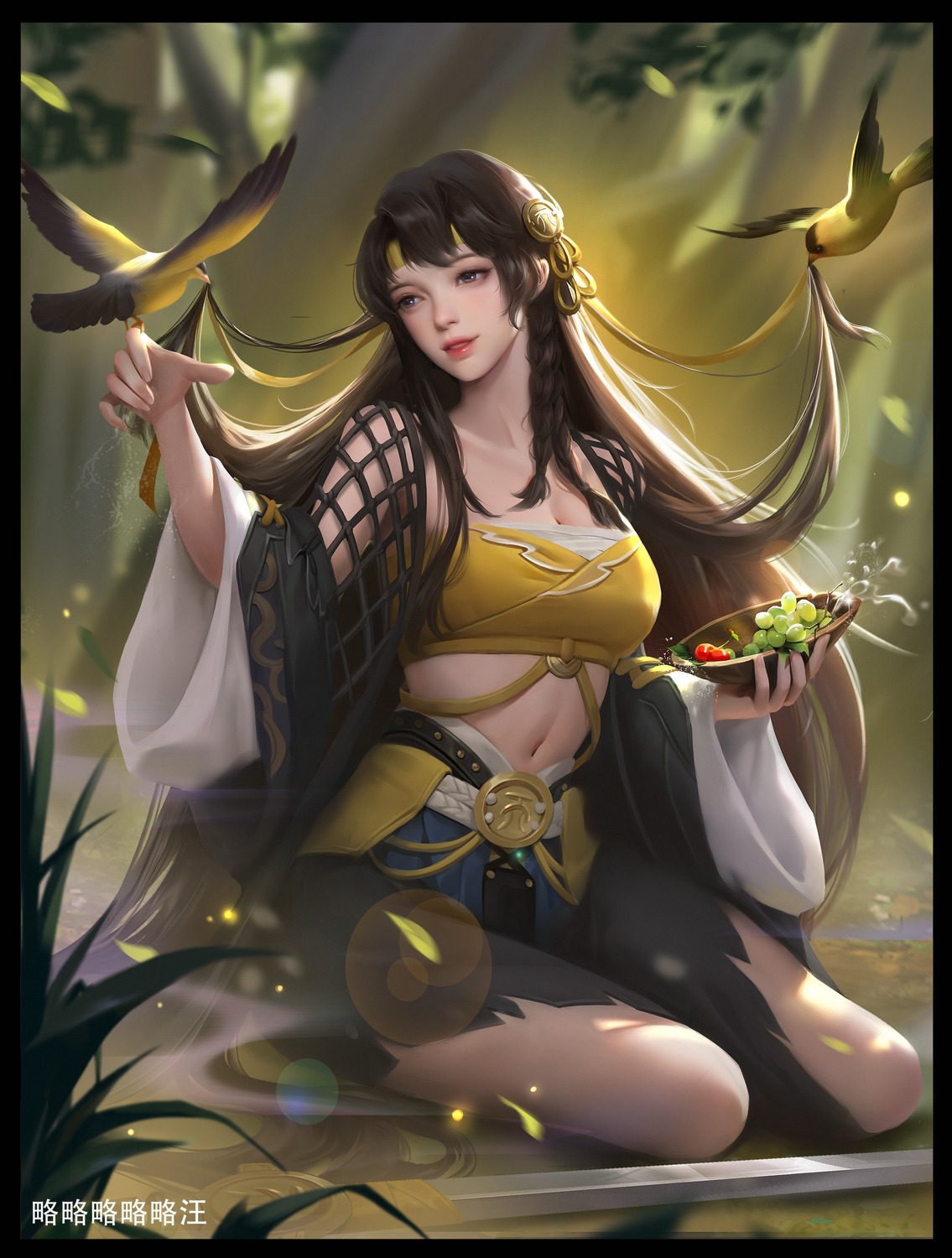 higawari_naishitsu, japanese_clothes, sarashi, watermark, yiqian_zhang