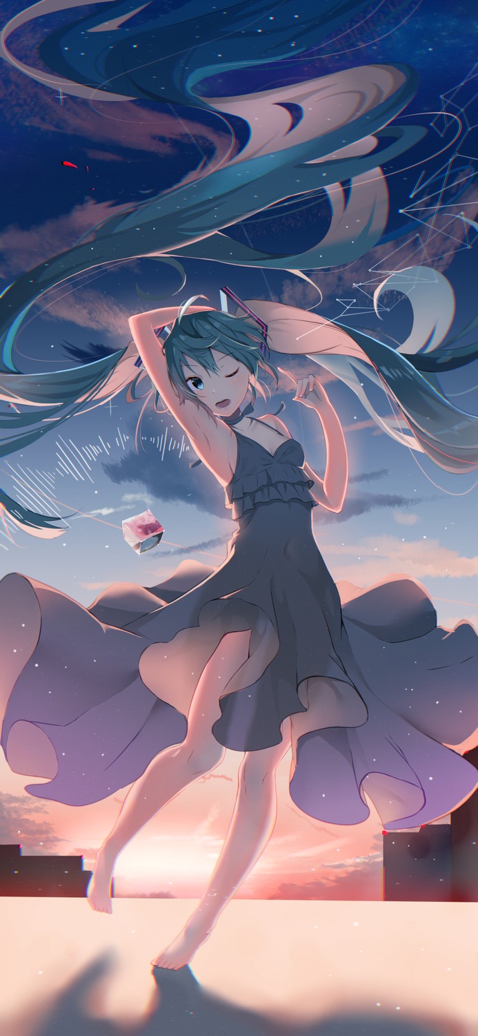 cac_itinose, dress, hatsune_miku, vocaloid