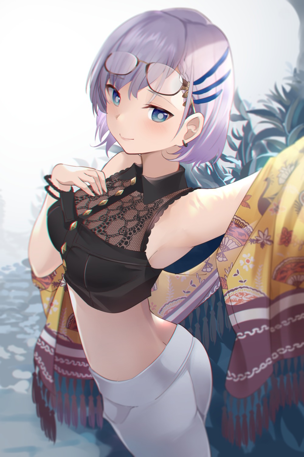 ass, hololive, hololive_indonesia, kananote, megane, pavolia_reine, selfie