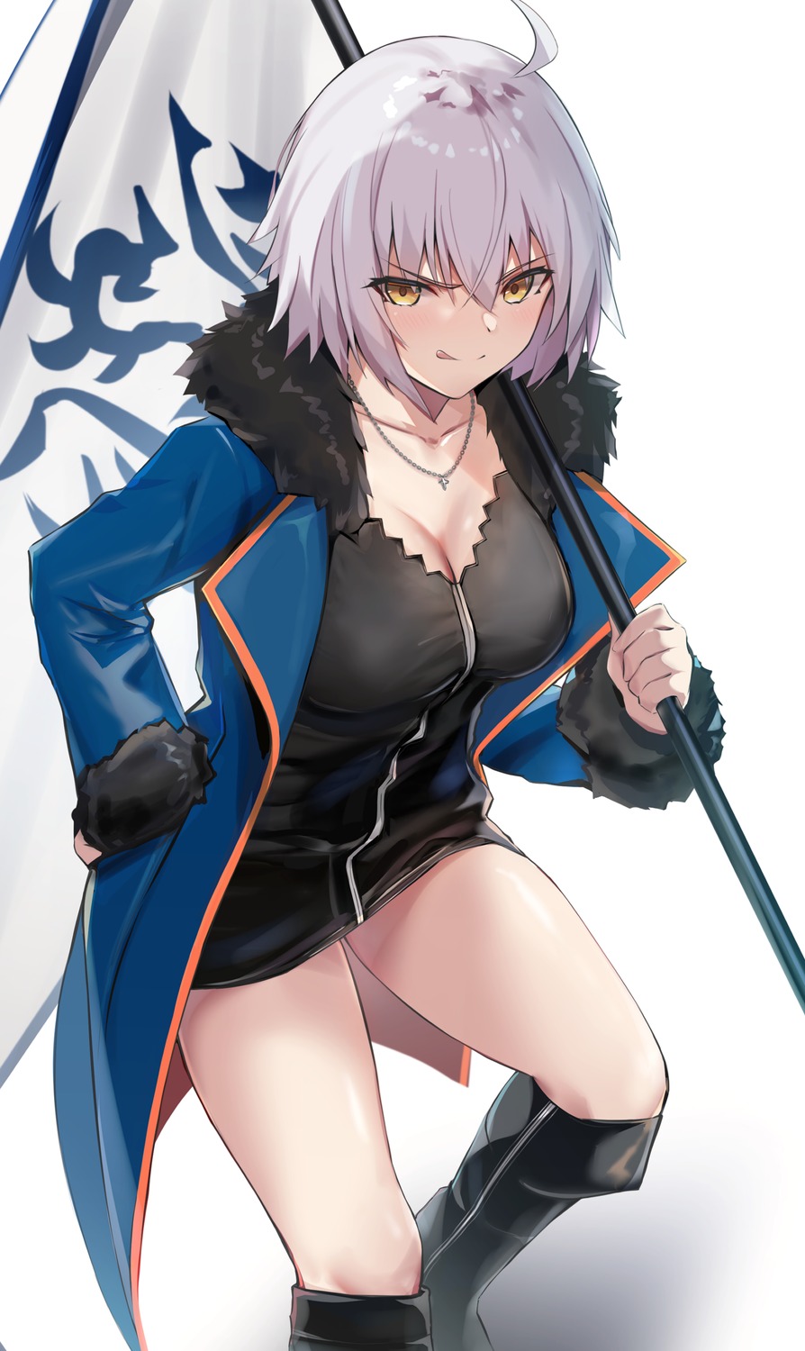 bee_doushi, cleavage, dress, fate/grand_order, jeanne_d'arc, jeanne_d'arc_alter_(fate)