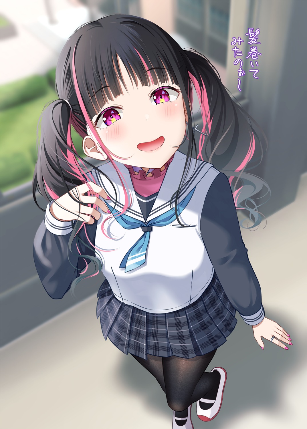 gurande, pantyhose, rimone_(gurande), seifuku
