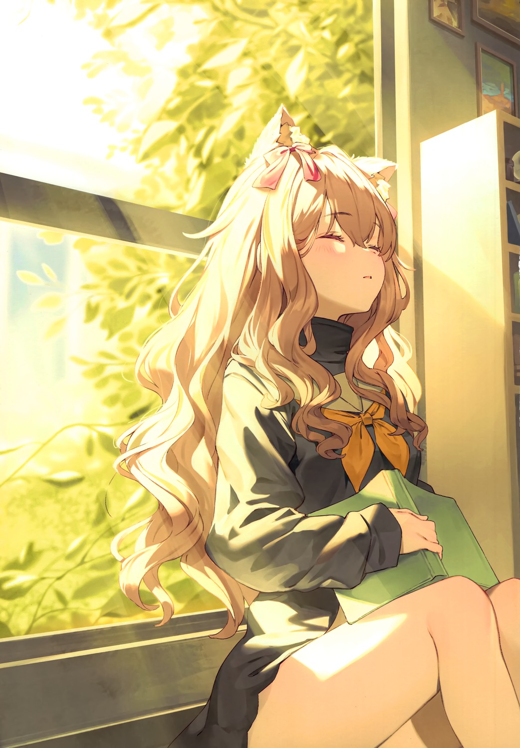 animal_ears, nekomimi, nyum, nyum_production, seifuku