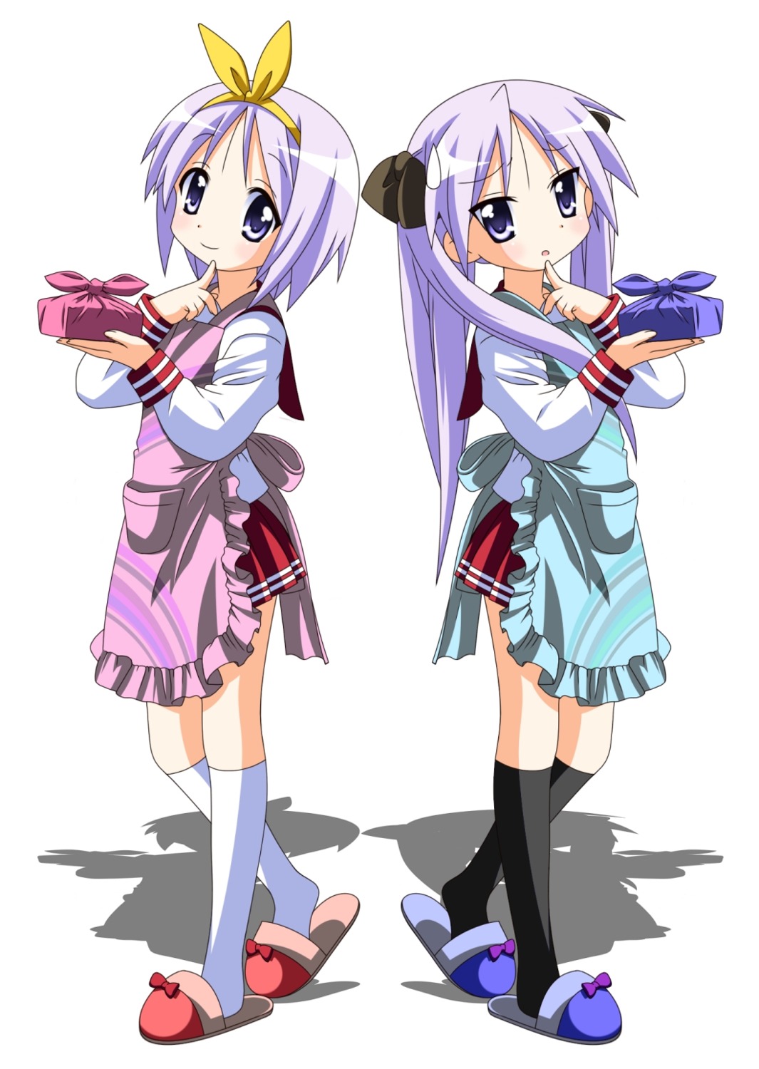 hiiragi_kagami, hiiragi_tsukasa, lucky_star, rindouao, seifuku