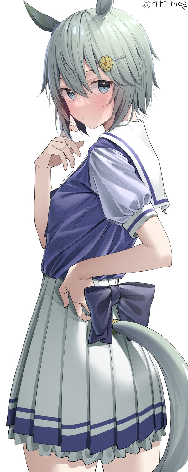 animal_ears, kawai_ritsu_(rits_meg), seifuku, seiun_sky_(umamusume), tail, uma_musume_pretty_derby