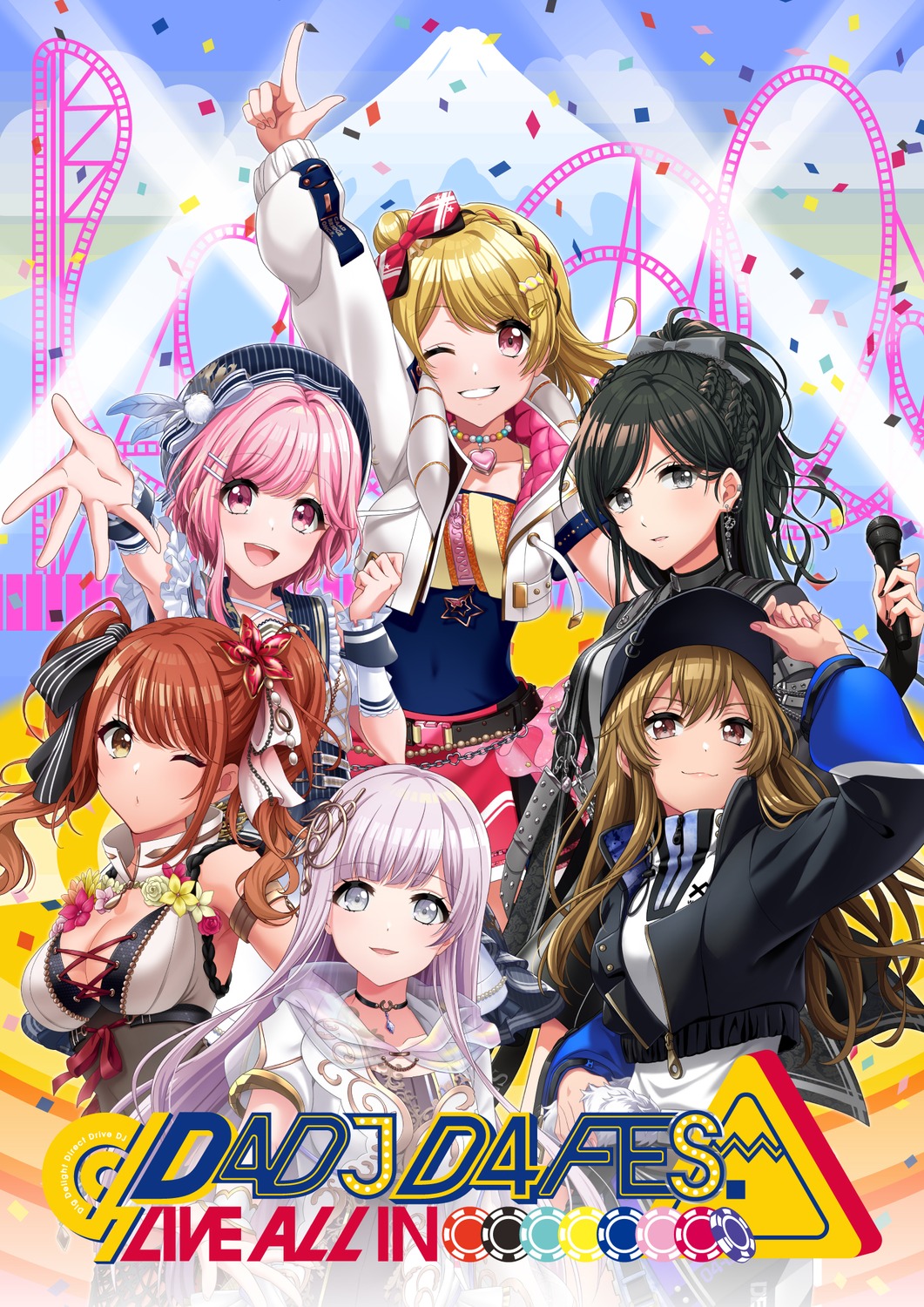 aimoto_rinku, aoyagi_tsubaki, cleavage, d4dj, izumo_saki, sakurada_miyuu, seto_rika, tagme
