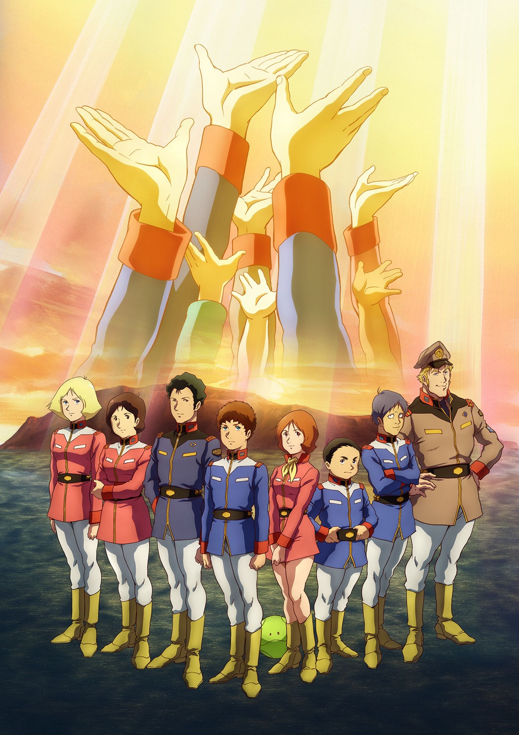 amuro_ray, bright_noa, fraw_bow, gundam, haro, hayato_kobayashi, kai_shiden, mirai_yashima