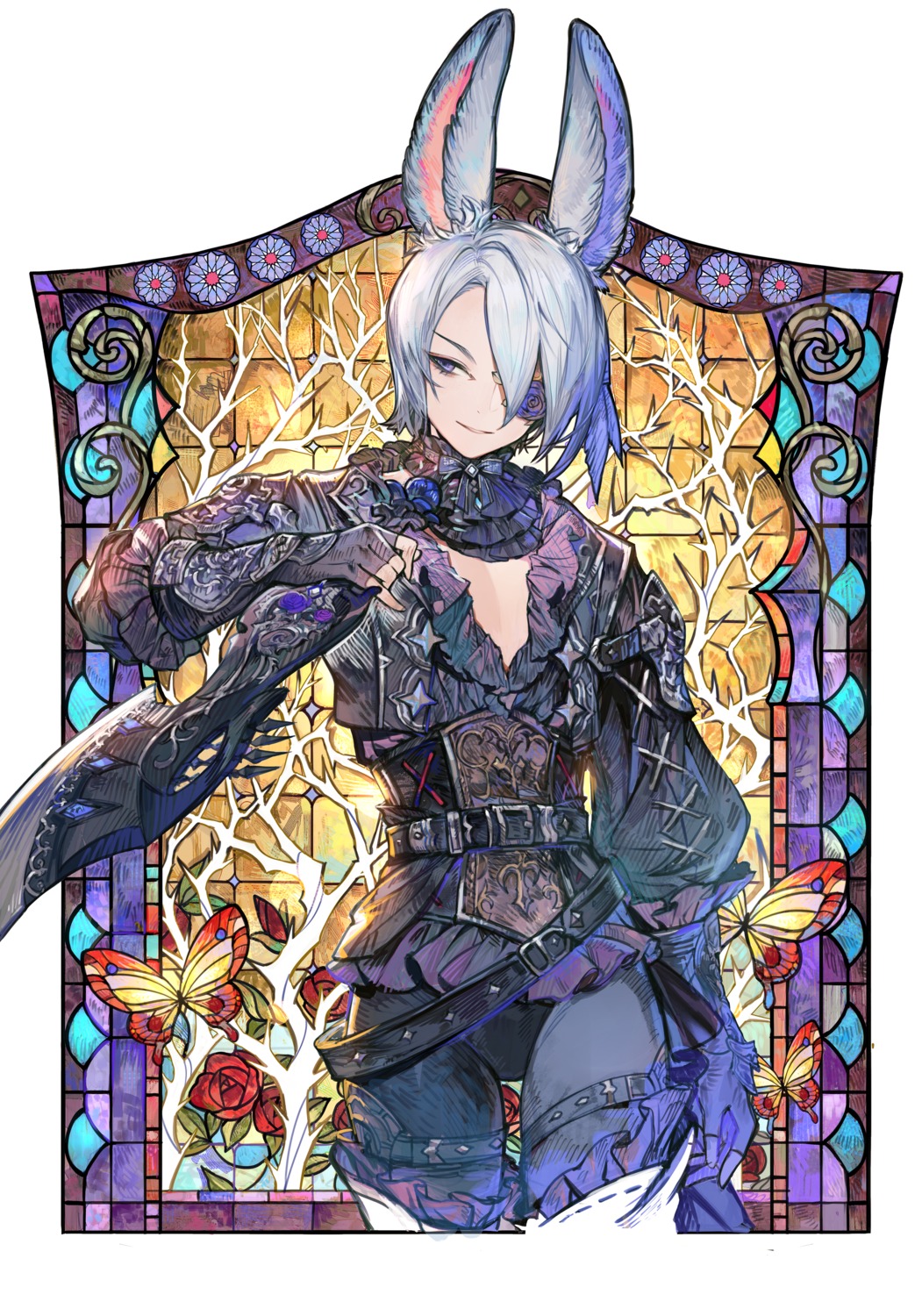 animal_ears, rosette_(yankaixuan), weapon