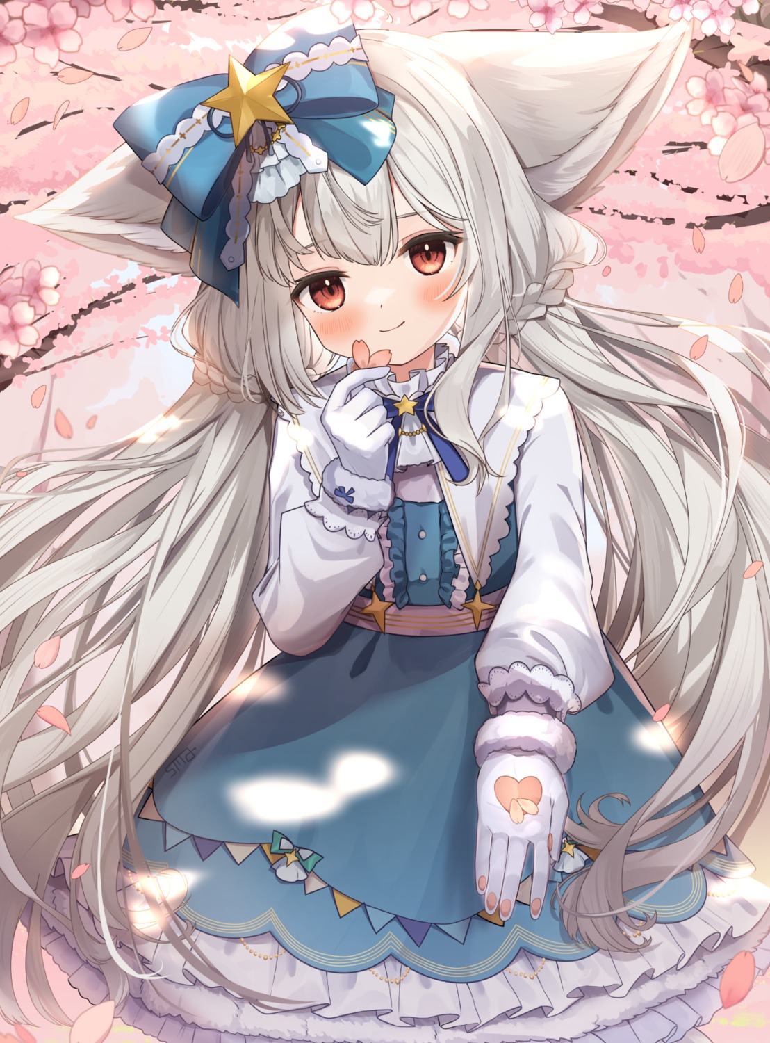animal_ears, dress, goma_(u_p), indie_virtual_youtuber, lolita_fashion, sakurada_shiro