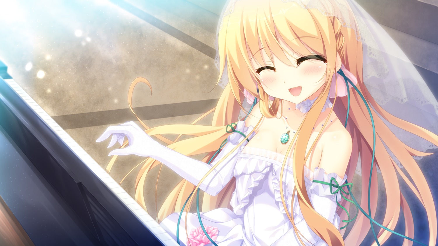 arthur_ishii, dress, kami_no_ue_no_mahoutsukai, tsukiyashiro_kisaki, wallpaper, wedding_dress
