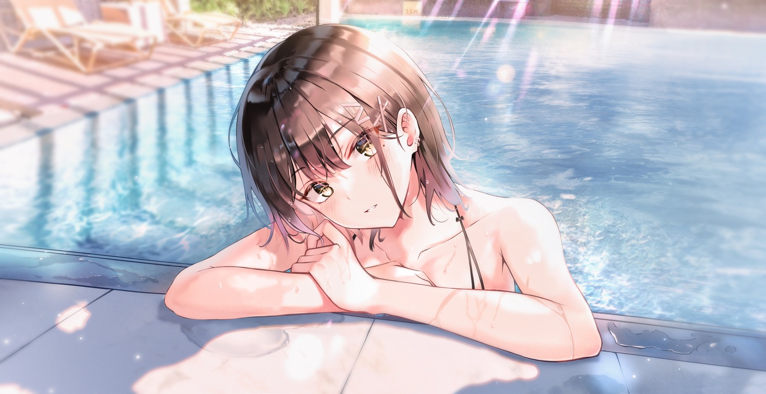bikini_top, sion_(im10042m), swimsuits, wet