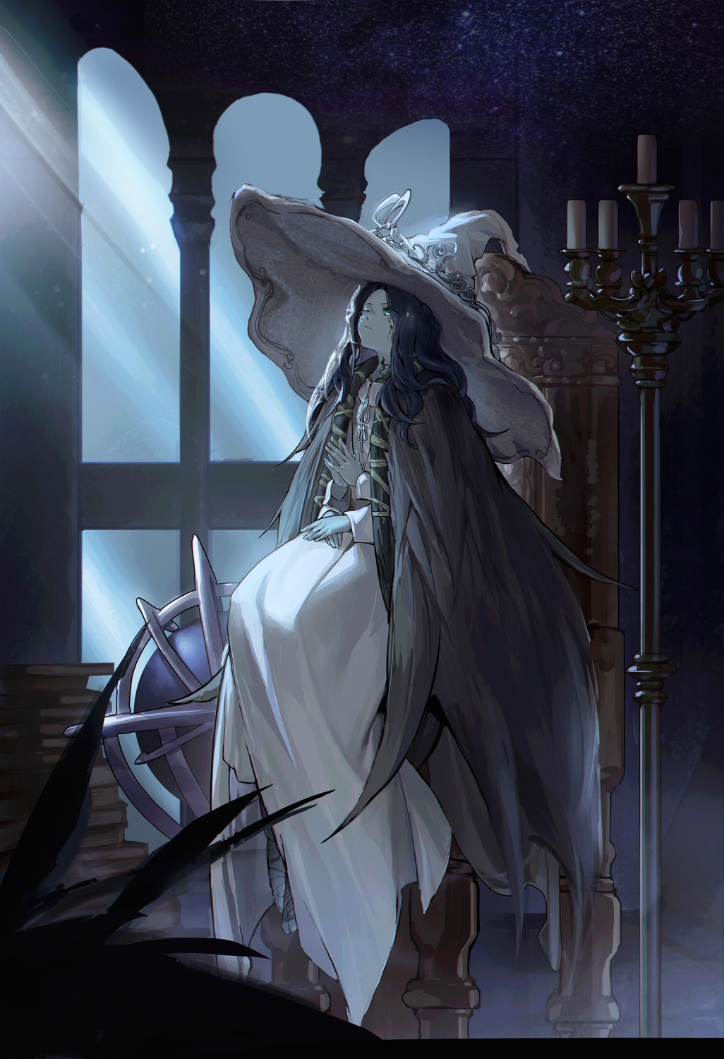 dress, elden_ring, r1zen, ranni, tattoo, witch