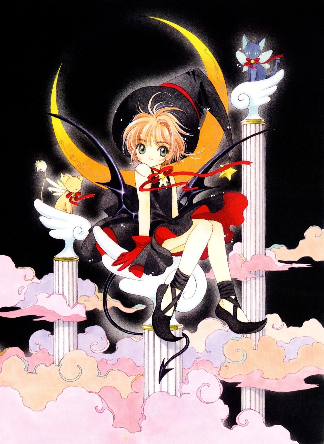 card_captor_sakura, clamp, kerberos, kinomoto_sakura, spinel_sun