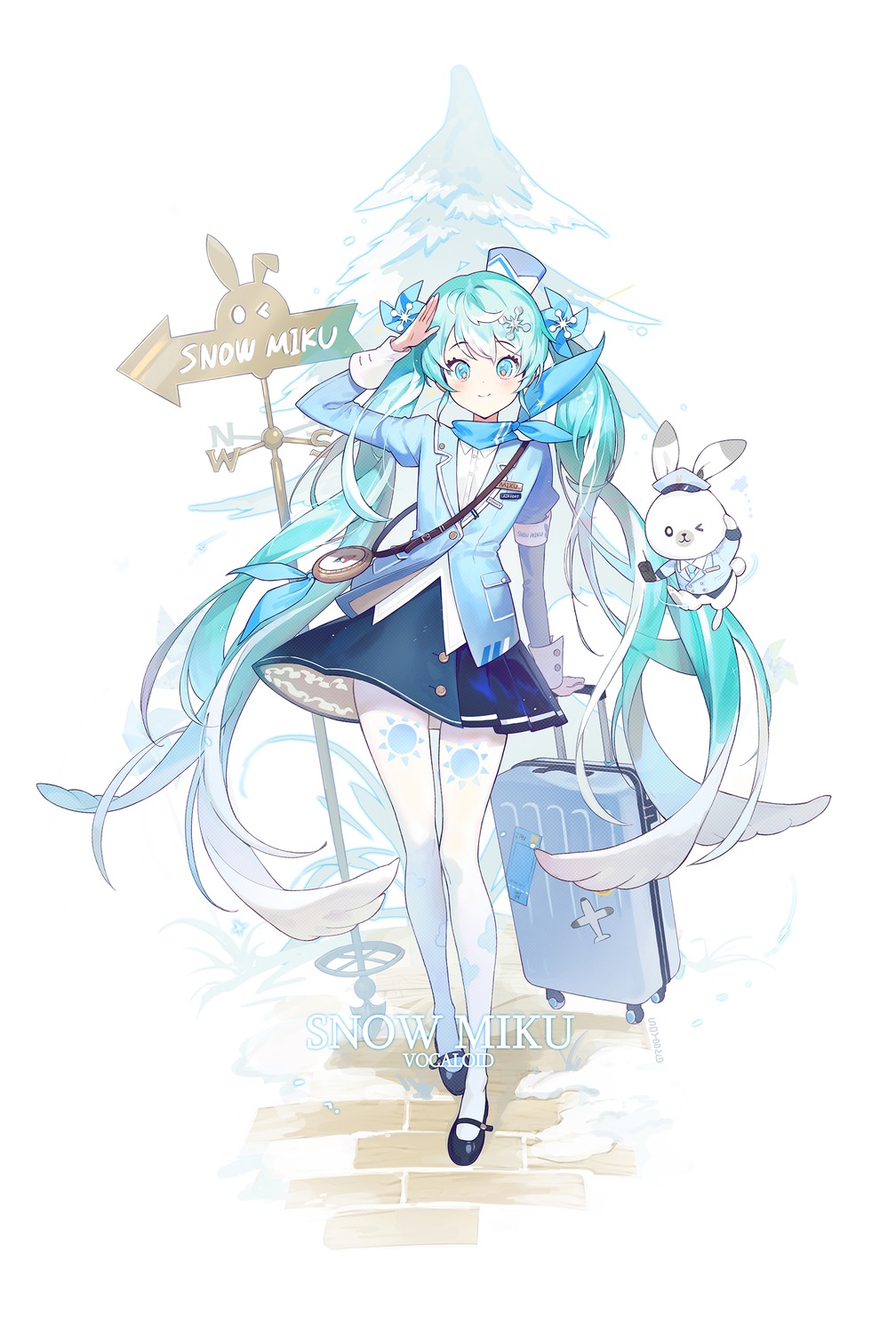 hatsune_miku, pantyhose, soyoong_jun, vocaloid, yuki_miku