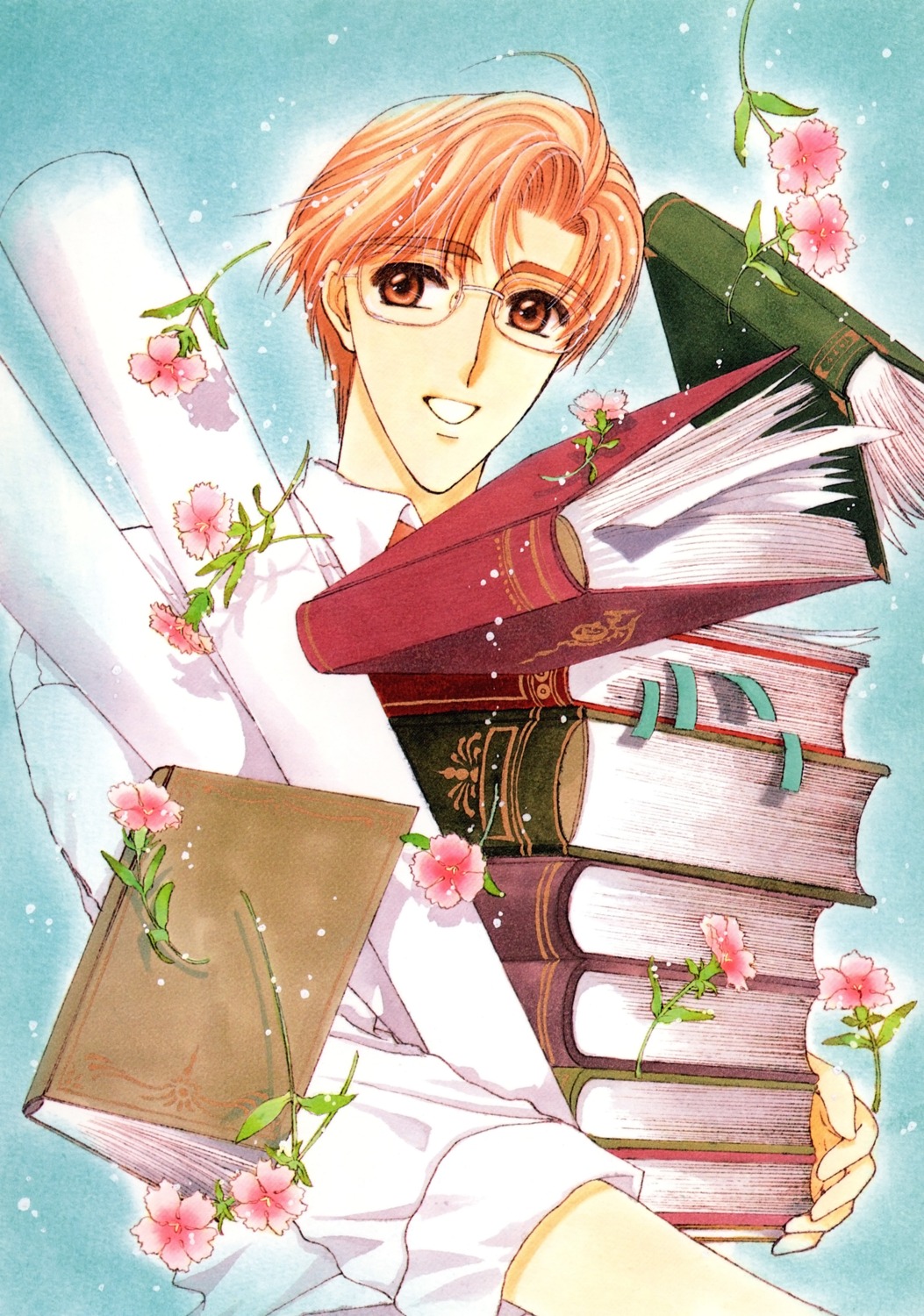 card_captor_sakura, clamp, kinomoto_fujitaka, male