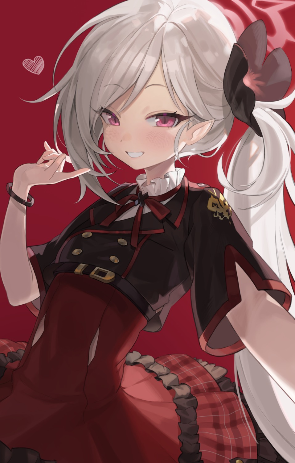 asagi_mutsuki, blue_archive, halo, pointy_ears, roti, uniform