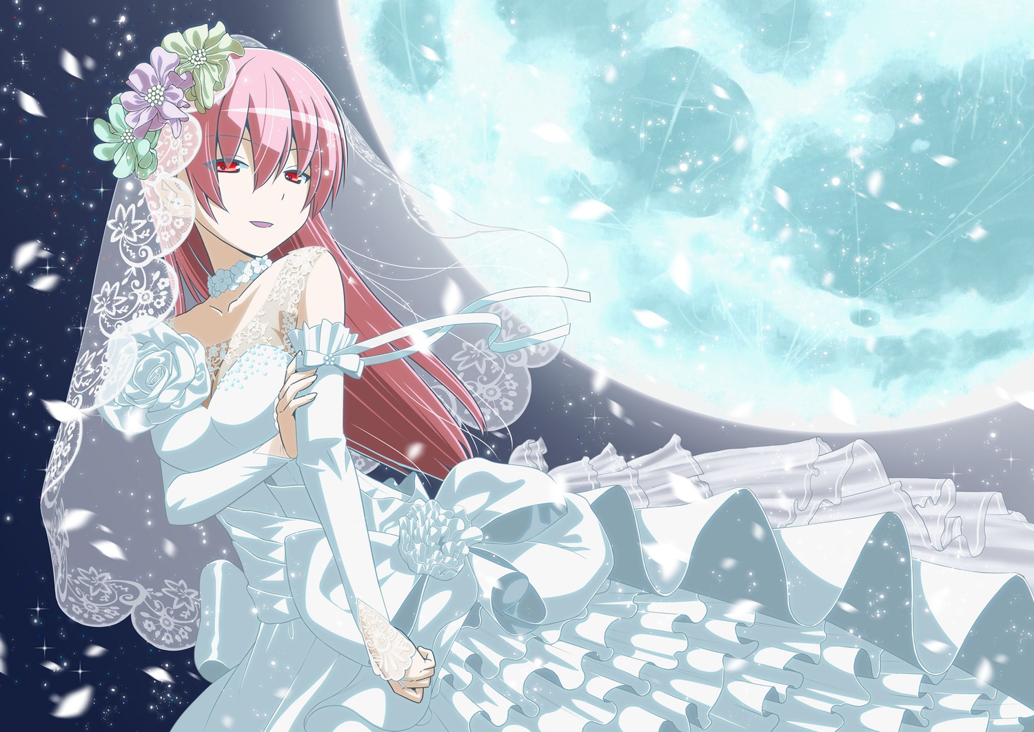 dress, hata_kenjirou, tonikaku_kawaii, wedding_dress, yuzaki_tsukasa
