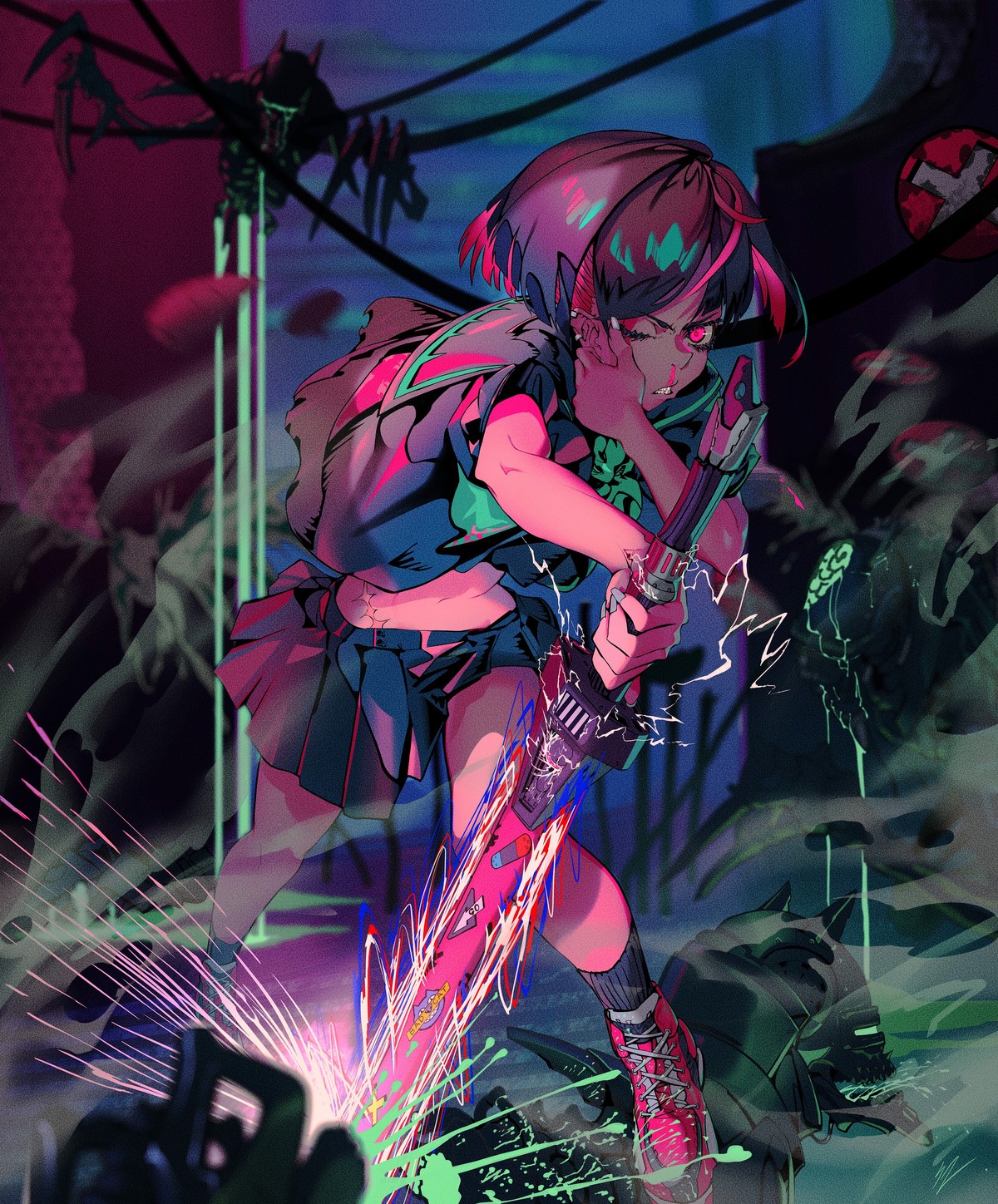 seifuku, sword, zinz