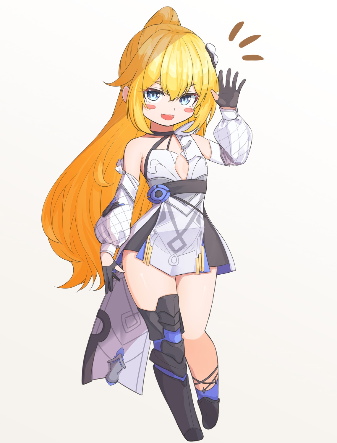 benghuai_xueyuan, dress, honkai_impact, kyaong, thighhighs