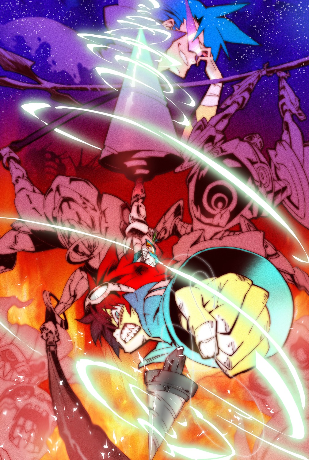 kamina, male, simon, sora_tokumo, tengen_toppa_gurren_lagann