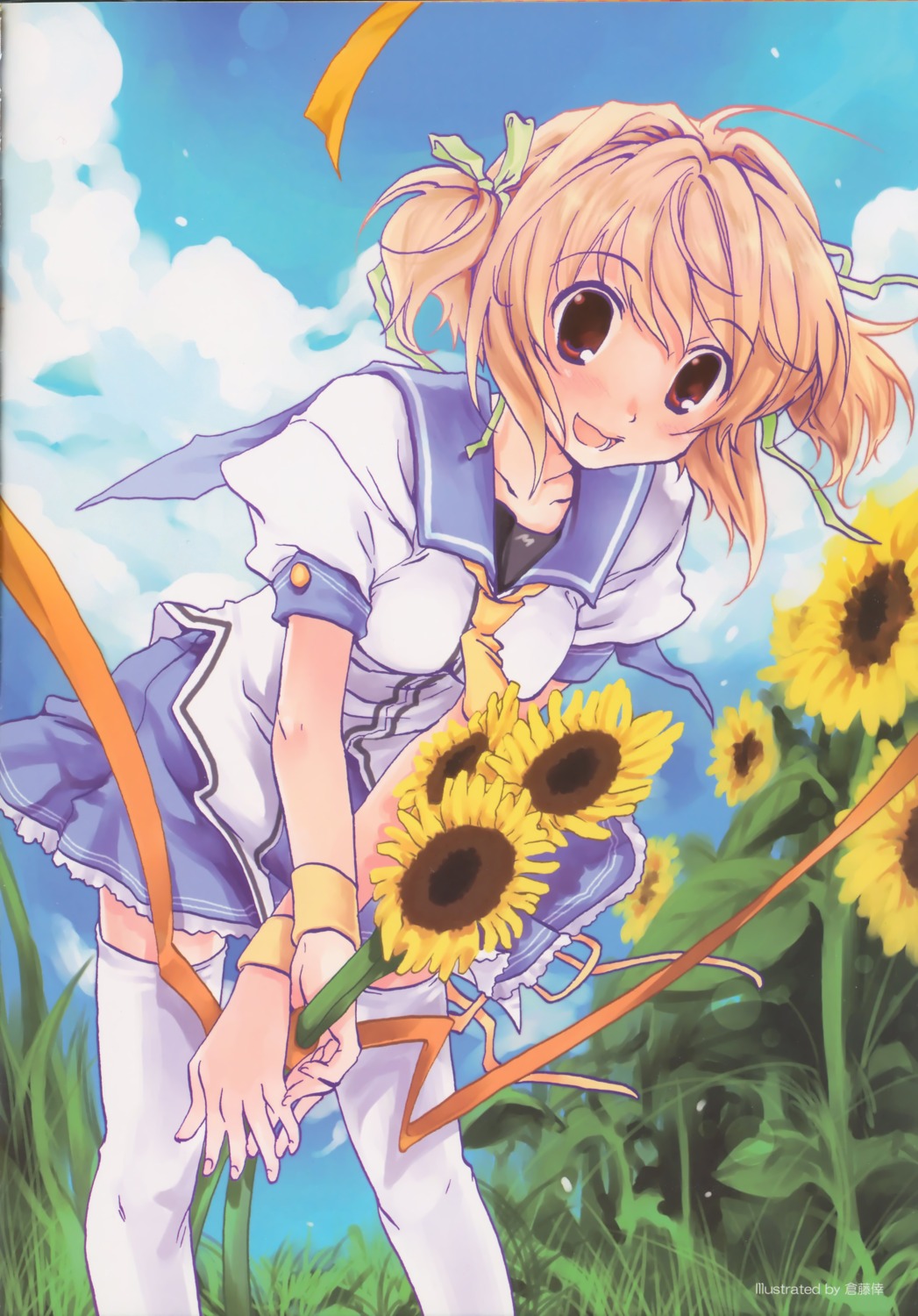 festa!!_-hyper_girls_pop-, hayasaka_remi, kurafuji_sachi, seifuku, thighhighs