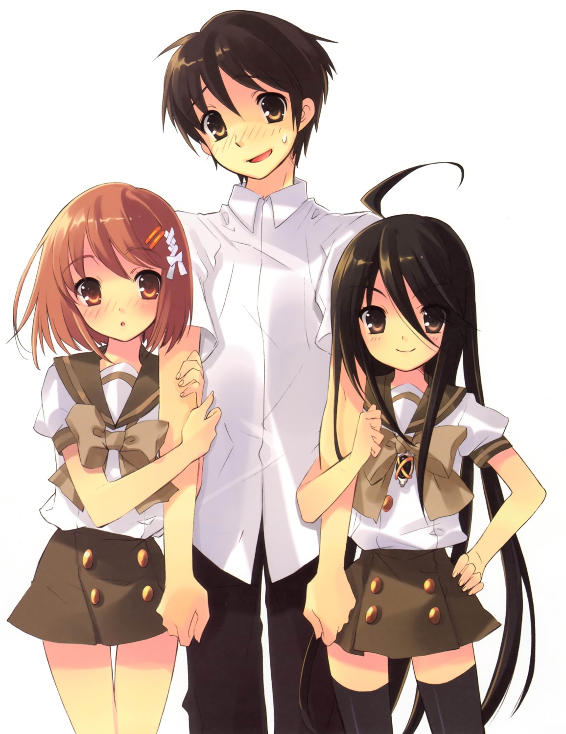 ito_noizi, sakai_yuuji, screening, seifuku, shakugan_no_shana, shana, thighhighs, yoshida_kazumi