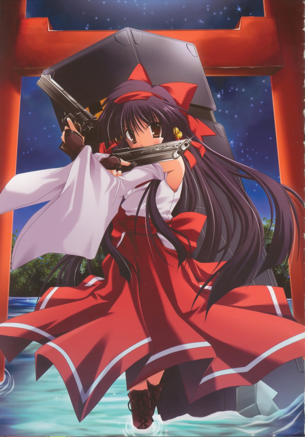 festa!!_-hyper_girls_pop-, gun, hagiwara_onsen, kounji_rin, miko