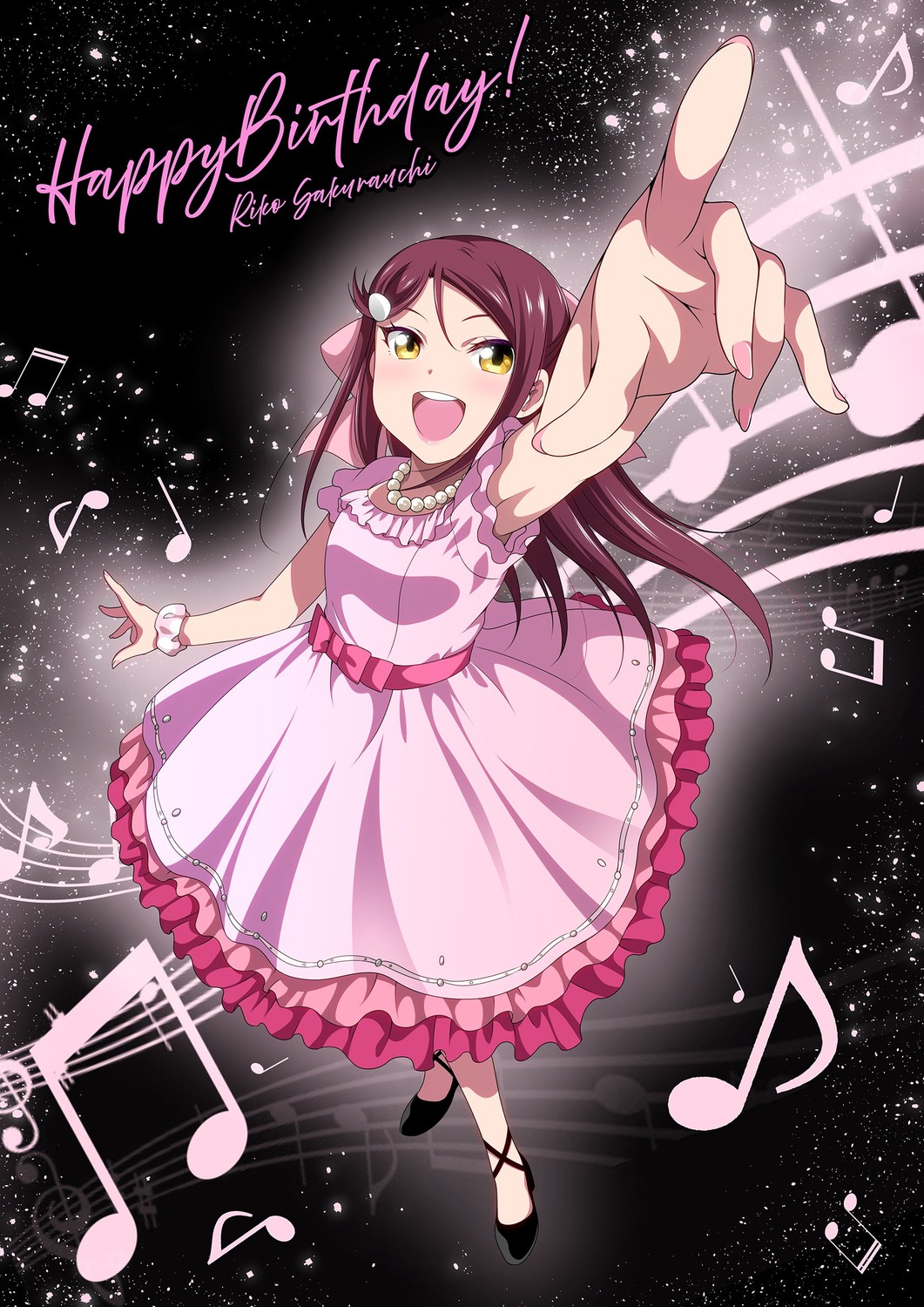 dress, heels, inui_sekihiko, love_live!_(series), love_live!_sunshine!!, sakurauchi_riko