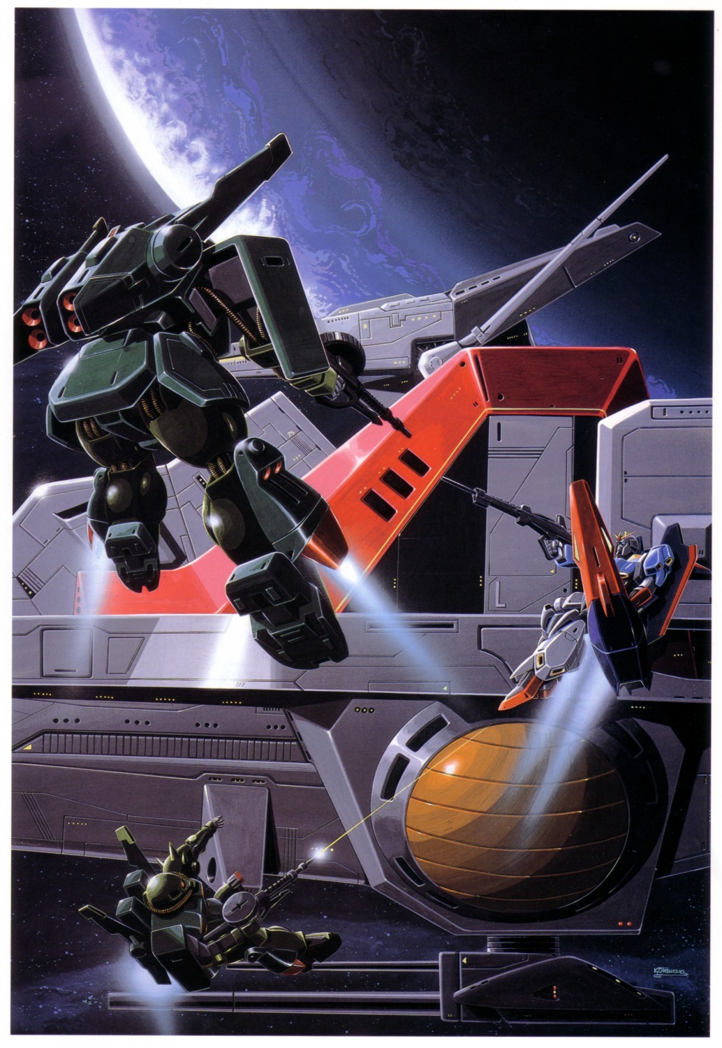 gundam, hi_zack, mecha, okawara_kunio, zeta_gundam, zeta_gundam_(mobile_suit)