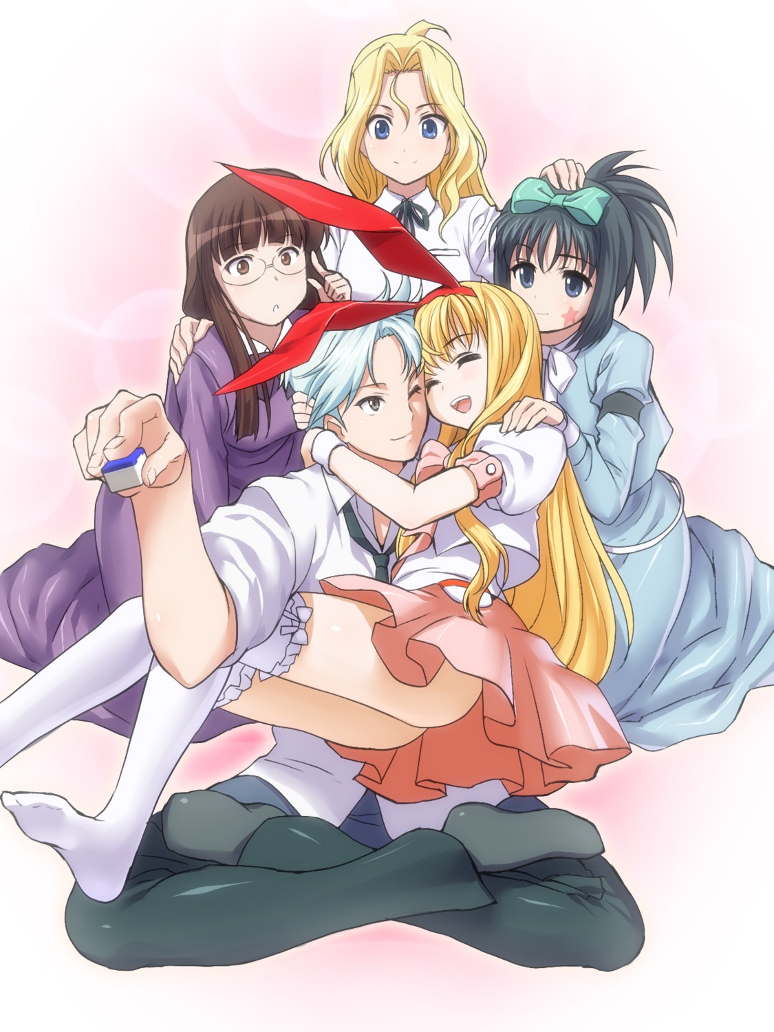 amae_koromo, animal_ears, bunny_ears, g-tetsu, inoue_jun, kunihiro_hajime, ryuumonbuchi_touka, saki