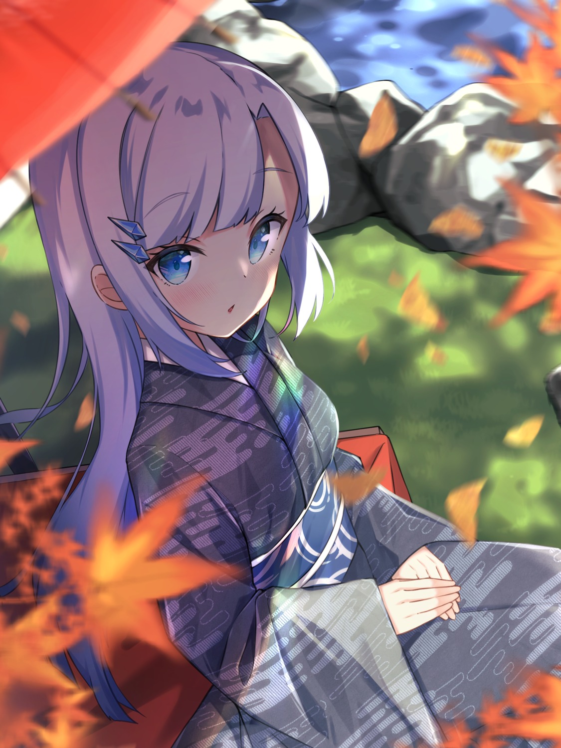 kimono, mimura_zaja, umbrella