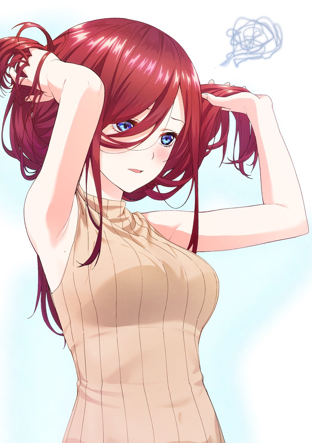 5-toubun_no_hanayome, nakano_miku, shishamo_(masato_k), sweater