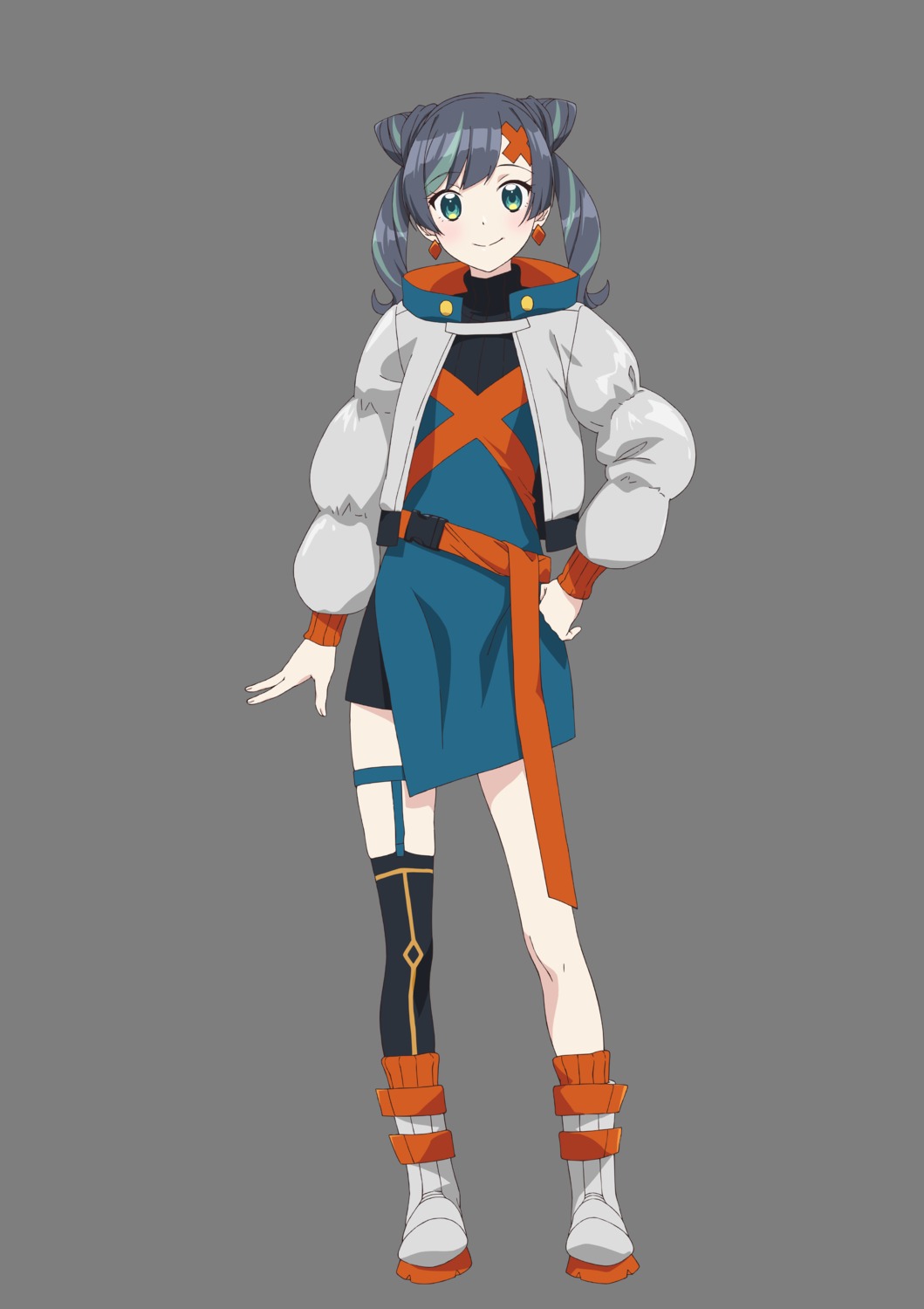 garter, rokkatei_yuina, stockings, tagme, teppen!!!, thighhighs, transparent_png, uniform